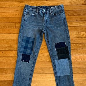 Gap 1969 Always Skinny patch jeans